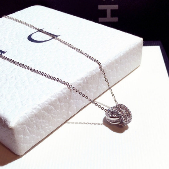 14k gold diamond necklace - Picture 8 of 13